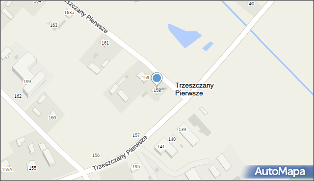 Trzeszczany Pierwsze, Trzeszczany Pierwsze, 158, mapa Trzeszczany Pierwsze