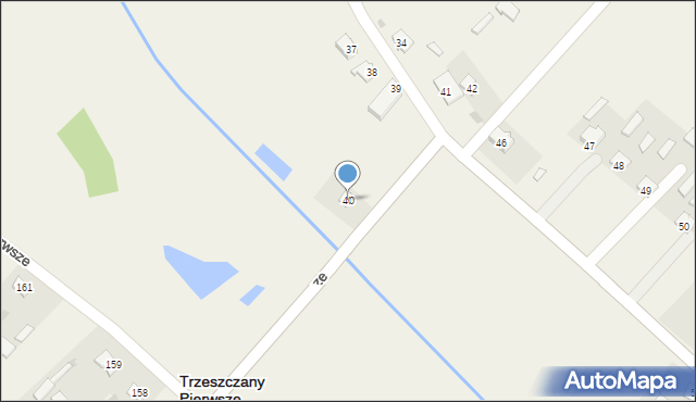 Trzeszczany Pierwsze, Trzeszczany Pierwsze, 40, mapa Trzeszczany Pierwsze