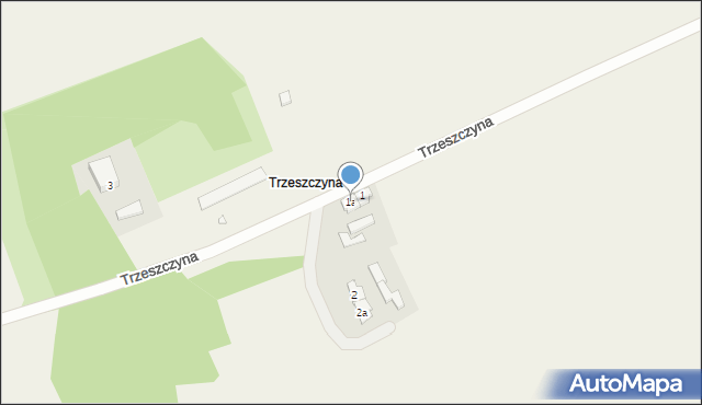 Trzeszczyna, Trzeszczyna, 1a, mapa Trzeszczyna