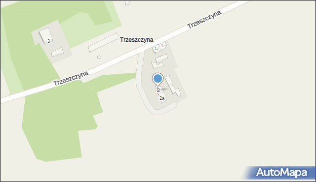 Trzeszczyna, Trzeszczyna, 2, mapa Trzeszczyna