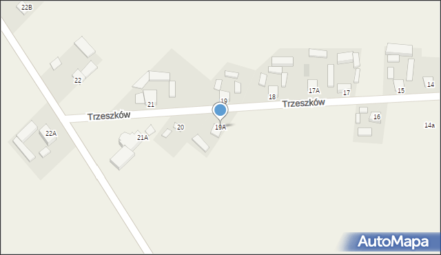 Trzeszków, Trzeszków, 19A, mapa Trzeszków