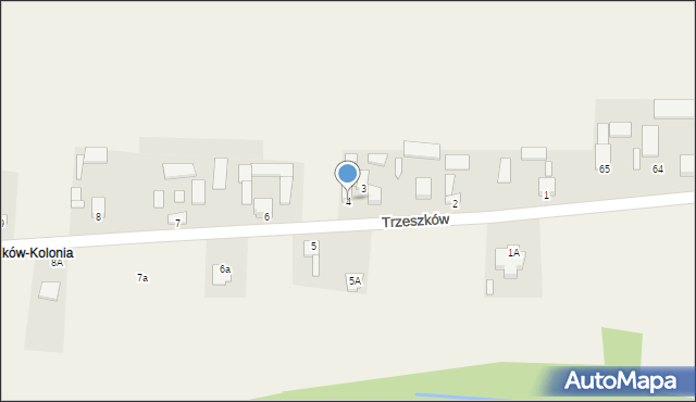 Trzeszków, Trzeszków, 4, mapa Trzeszków