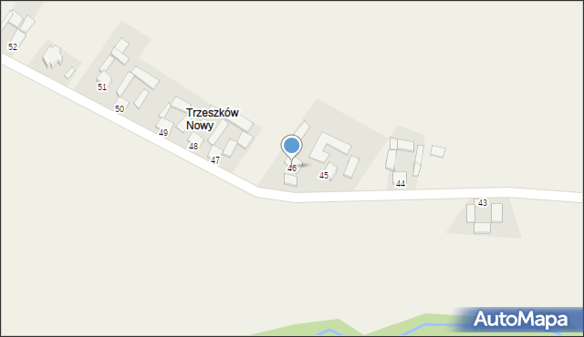 Trzeszków, Trzeszków, 46, mapa Trzeszków