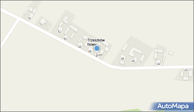 Trzeszków, Trzeszków, 47, mapa Trzeszków