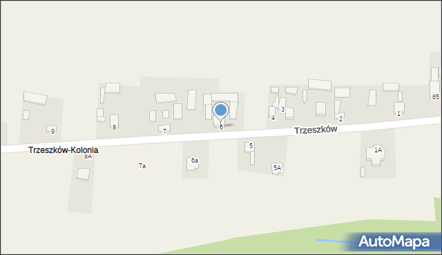 Trzeszków, Trzeszków, 6, mapa Trzeszków