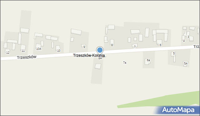 Trzeszków, Trzeszków, 8A, mapa Trzeszków