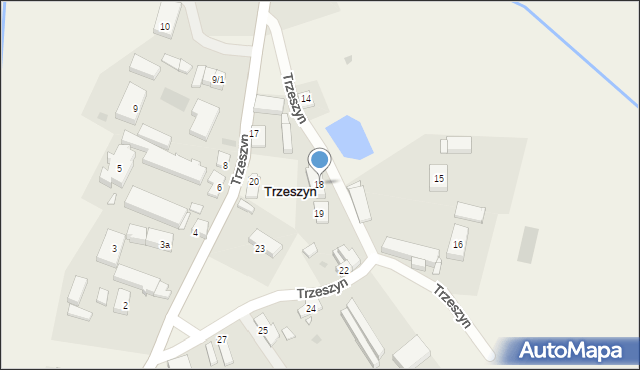 Trzeszyn, Trzeszyn, 18, mapa Trzeszyn