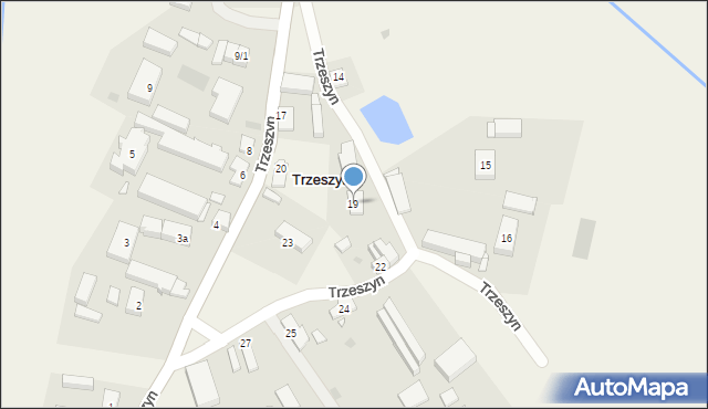 Trzeszyn, Trzeszyn, 19, mapa Trzeszyn