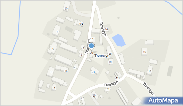 Trzeszyn, Trzeszyn, 20, mapa Trzeszyn