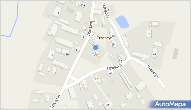 Trzeszyn, Trzeszyn, 23, mapa Trzeszyn