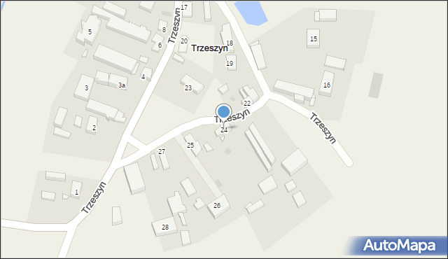 Trzeszyn, Trzeszyn, 24, mapa Trzeszyn