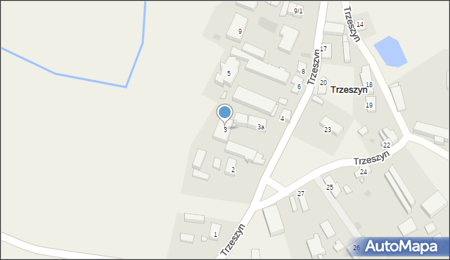 Trzeszyn, Trzeszyn, 3, mapa Trzeszyn