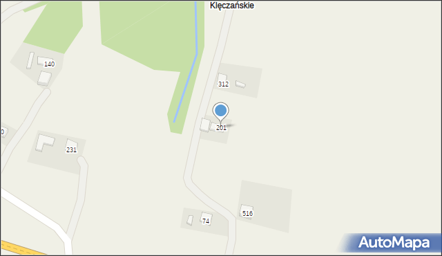 Trzetrzewina, Trzetrzewina, 201, mapa Trzetrzewina