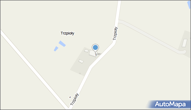 Trzpioły, Trzpioły, 3, mapa Trzpioły