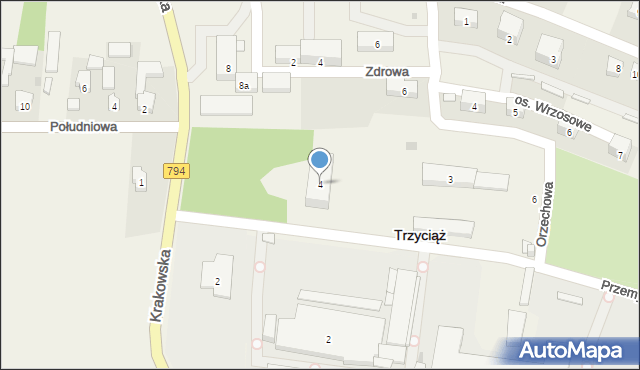 Trzyciąż, Trzyciąż, 107, mapa Trzyciąż