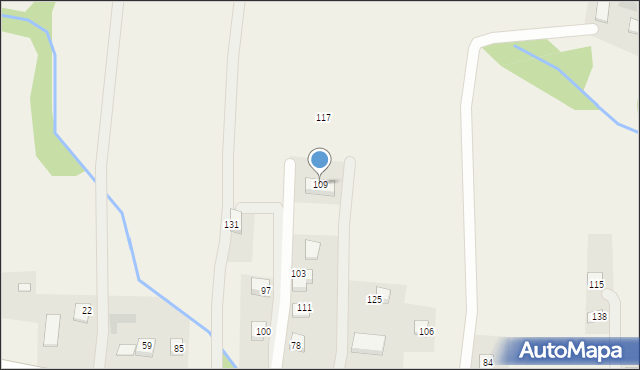 Trzycierz, Trzycierz, 109, mapa Trzycierz