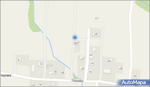 Trzycierz, Trzycierz, 131, mapa Trzycierz