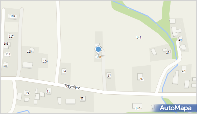 Trzycierz, Trzycierz, 138, mapa Trzycierz