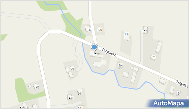 Trzycierz, Trzycierz, 15, mapa Trzycierz