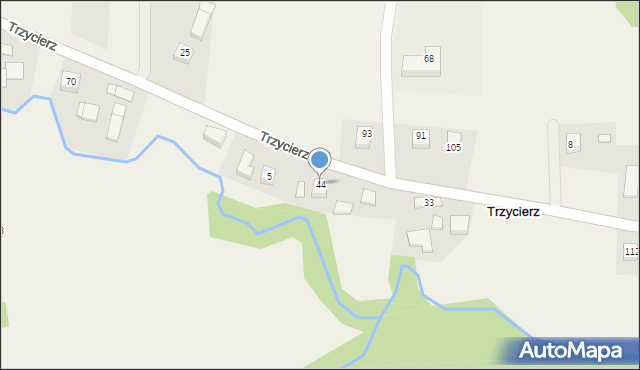 Trzycierz, Trzycierz, 44, mapa Trzycierz