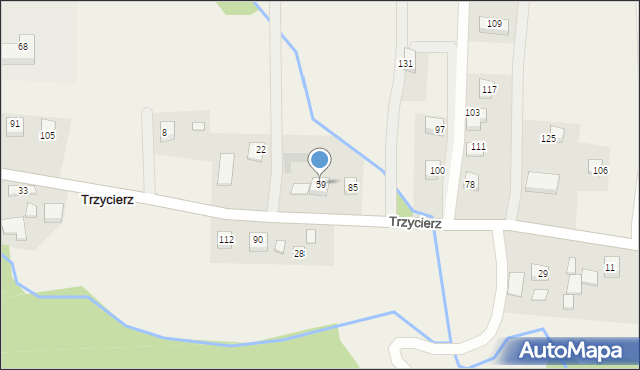 Trzycierz, Trzycierz, 59, mapa Trzycierz