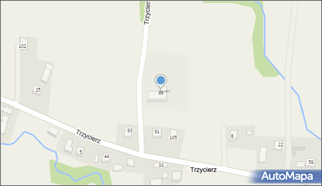 Trzycierz, Trzycierz, 68, mapa Trzycierz