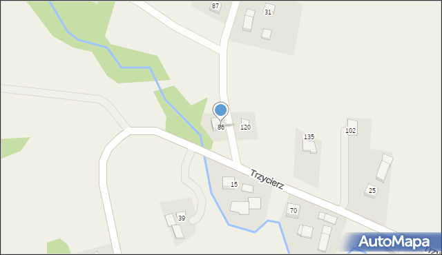 Trzycierz, Trzycierz, 86, mapa Trzycierz