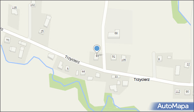 Trzycierz, Trzycierz, 93, mapa Trzycierz