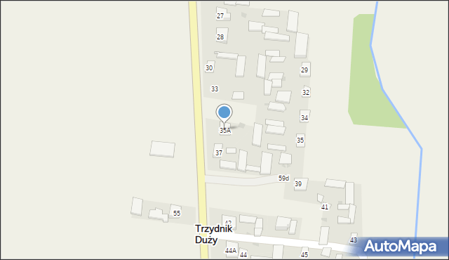 Trzydnik Duży, Trzydnik Duży, 35A, mapa Trzydnik Duży