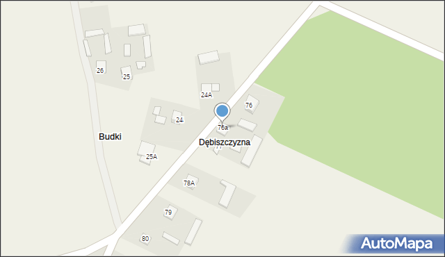 Trzydnik Duży, Trzydnik Duży, 76a, mapa Trzydnik Duży