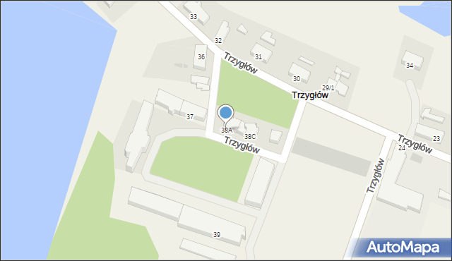 Trzygłów, Trzygłów, 38A, mapa Trzygłów