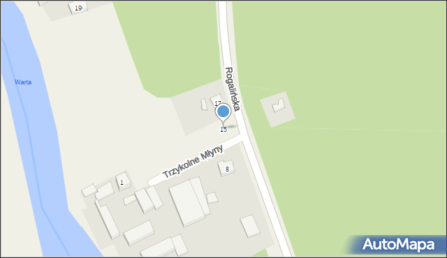 Trzykolne Młyny, Trzykolne Młyny, 6A, mapa Trzykolne Młyny