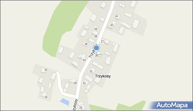 Trzykosy, Trzykosy, 35, mapa Trzykosy