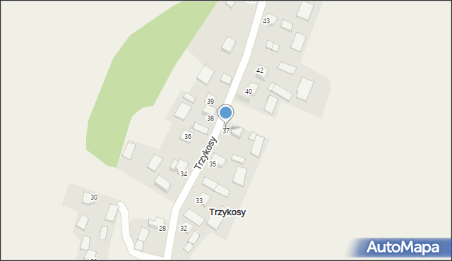 Trzykosy, Trzykosy, 37, mapa Trzykosy