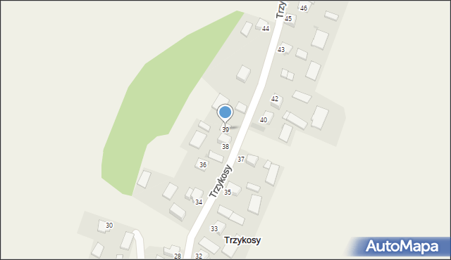 Trzykosy, Trzykosy, 39, mapa Trzykosy