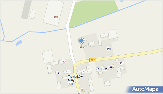 Trzylatków Duży, Trzylatków Duży, 44C, mapa Trzylatków Duży
