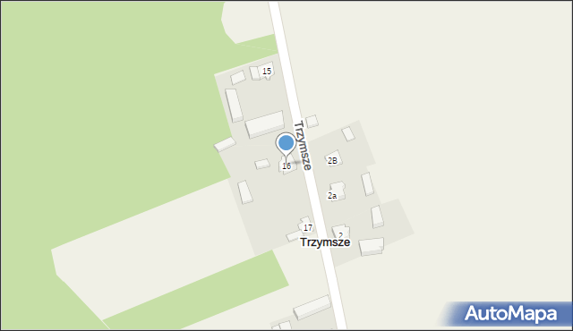 Trzymsze, Trzymsze, 16, mapa Trzymsze