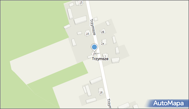 Trzymsze, Trzymsze, 17, mapa Trzymsze