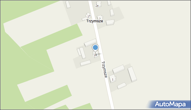 Trzymsze, Trzymsze, 18, mapa Trzymsze