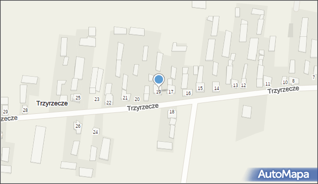 Trzyrzecze, Trzyrzecze, 19, mapa Trzyrzecze