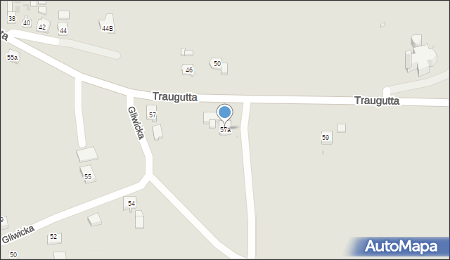 Ujazd, Traugutta Romualda, gen., 57a, mapa Ujazd