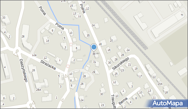 Ustroń, Traugutta Romualda, gen., 33, mapa Ustroń