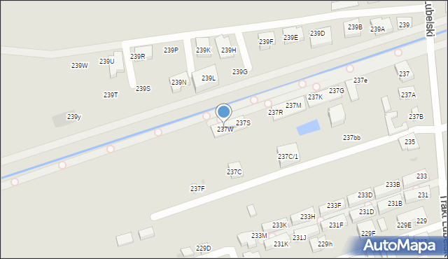 Warszawa, Trakt Lubelski, 237W, mapa Warszawy