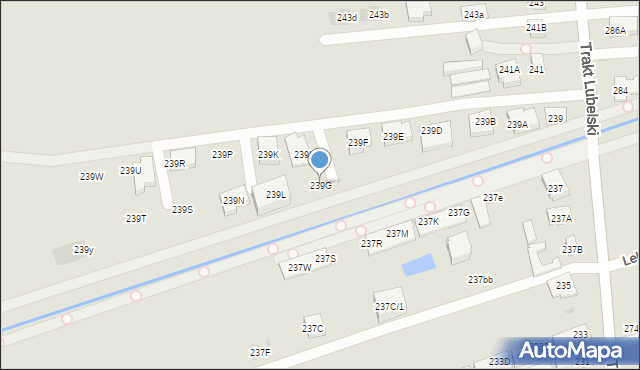 Warszawa, Trakt Lubelski, 239G, mapa Warszawy