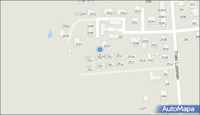 Warszawa, Trakt Lubelski, 251t, mapa Warszawy