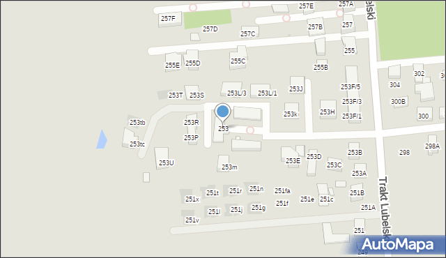 Warszawa, Trakt Lubelski, 253, mapa Warszawy