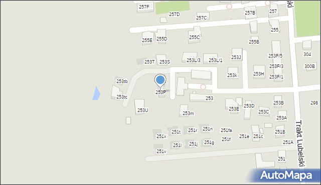 Warszawa, Trakt Lubelski, 253P, mapa Warszawy