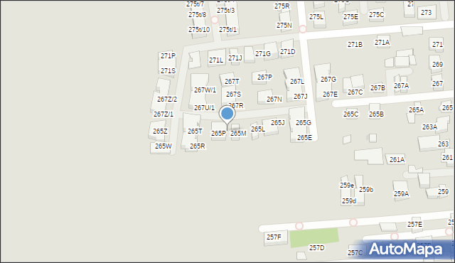 Warszawa, Trakt Lubelski, 265N, mapa Warszawy