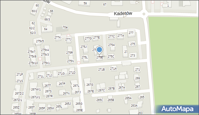 Warszawa, Trakt Lubelski, 275E, mapa Warszawy