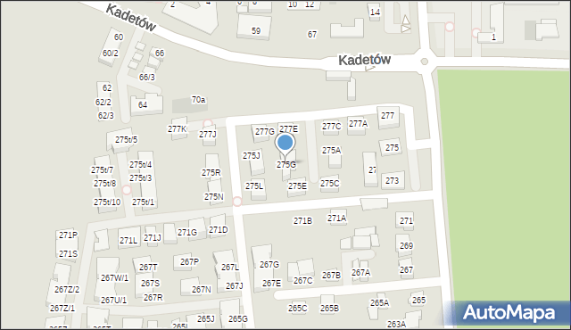 Warszawa, Trakt Lubelski, 275G, mapa Warszawy